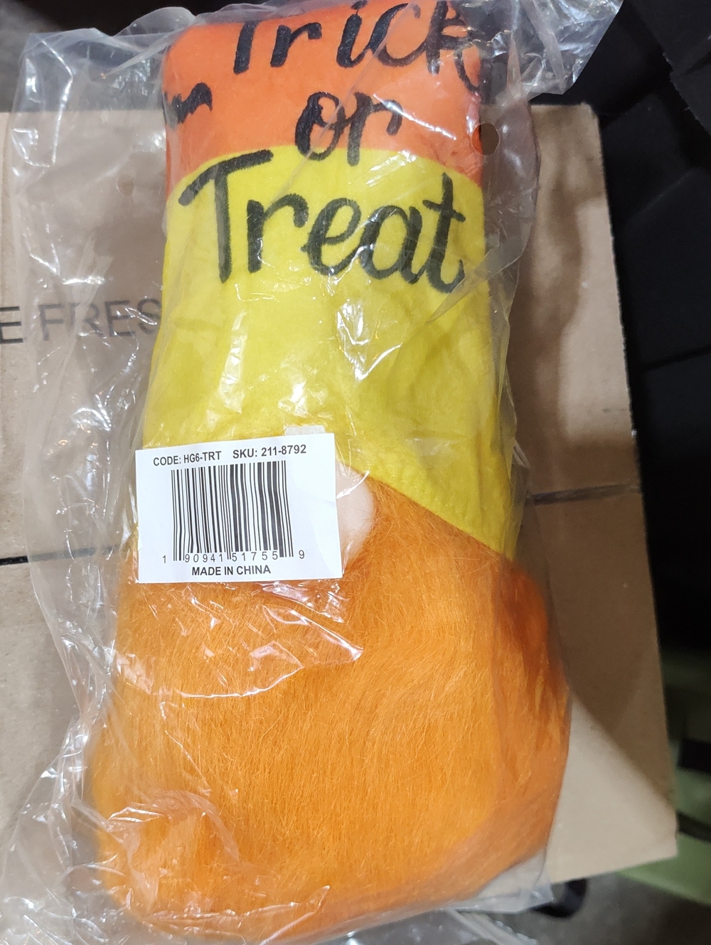 Trick or Treat Gnome- New In Plastic